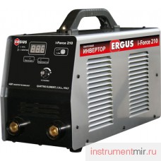 Аппарат электродной сварки, инвертор QE ( Ergus ) i-FORCE 210 (200A, ПВ 100%, до 5 мм, Дисплей, TIG-Lift, работа от 170В) ПРОФИ Аппарат электродной сварки, инвертор QE ( Ergus ) i-FORCE 210 (200A, ПВ 100%, до 5 мм, Дисплей, TIG-Lift, работа от 170В) ПРОФИ